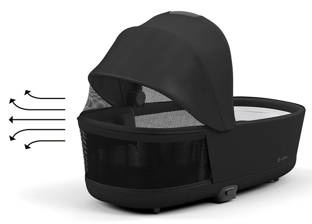 Коляска 3 в 1 Cybex Priam IV Matt Black complete и автокресло Aton S2 i-Size Moon Black Sepia Black