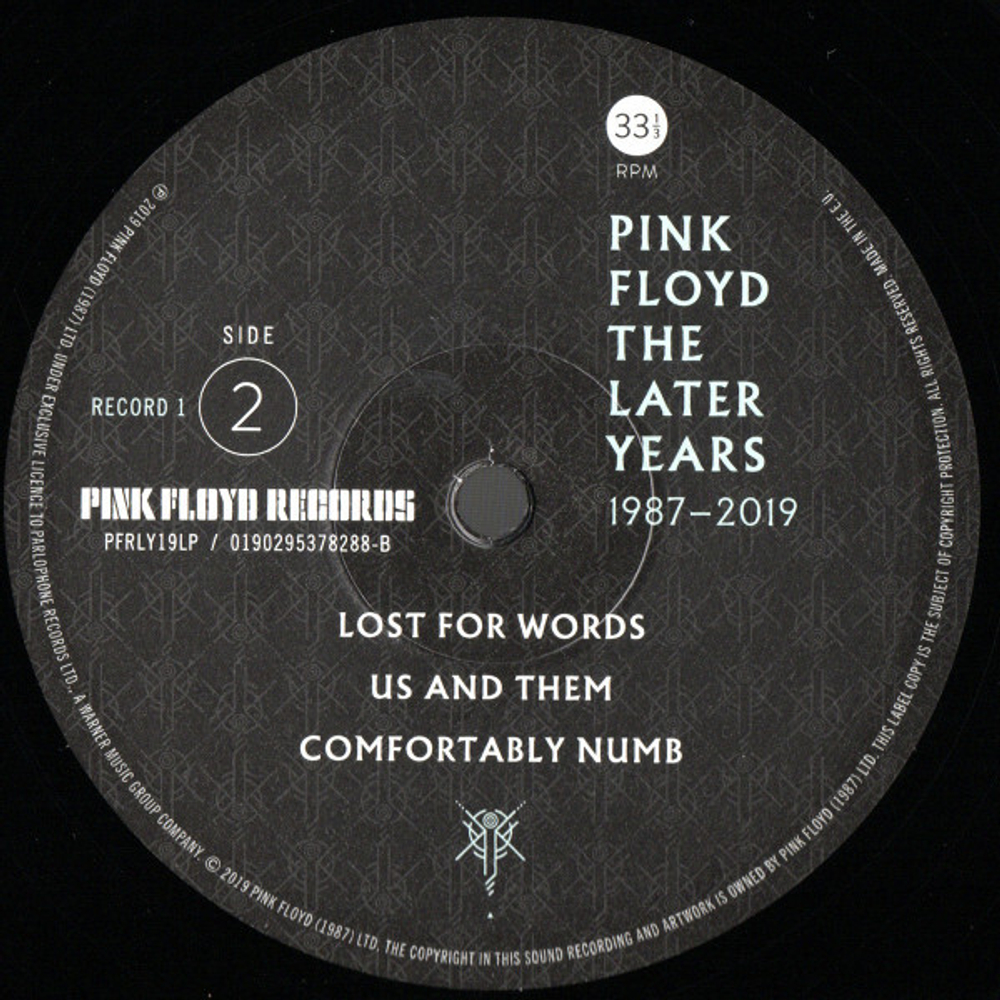 Pink Floyd / The Later Years 1987-2019 (2LP)