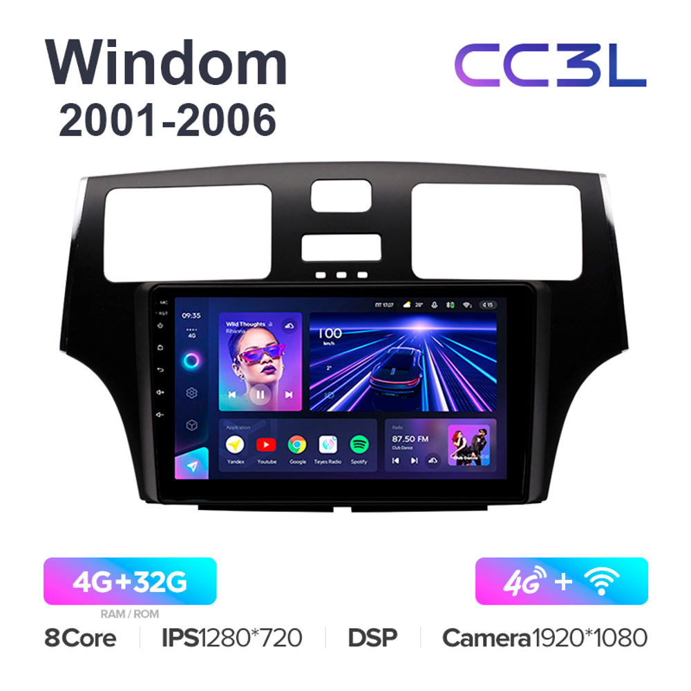 Teyes CC3L 9"для Toyota Windom 2001-2006