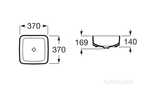 Раковина Roca Inspira Square 37x37 327532000