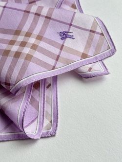 Платок сиреневый в клетку Burberry