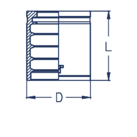 Муфта DN 25 1SN/1SC/2SC/R16S/R17
