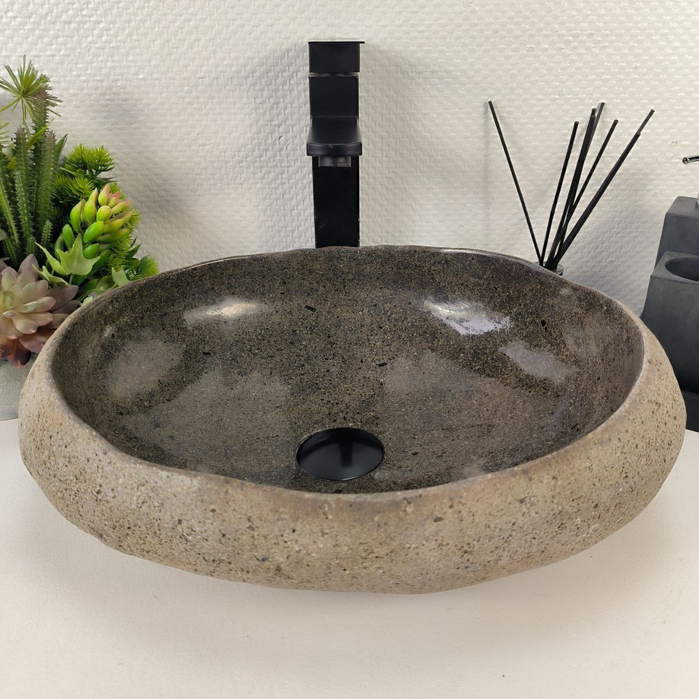 Раковина из речного камня RS-64905 44*35*14 0861