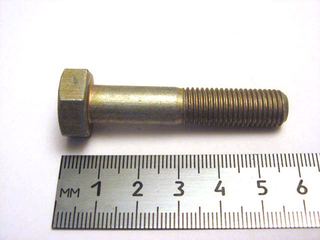 Болт10х 50х1,25 передн аммортизатора 2101 (белый)\КРАБ короткий  (ОАО «БелЗАН»)