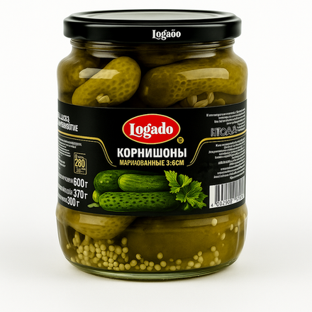 Корнишоны 3-6 см Lorado 720 мл