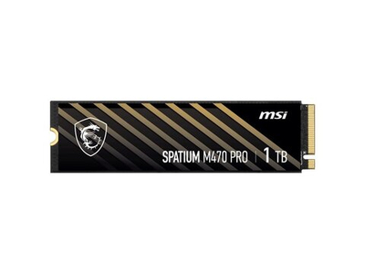 SSD накопитель MSI Spatium M470 Pro 1ТБ, M.2 2280, PCIe 4.0 x4, NVMe [S78-440L0J0-P83]