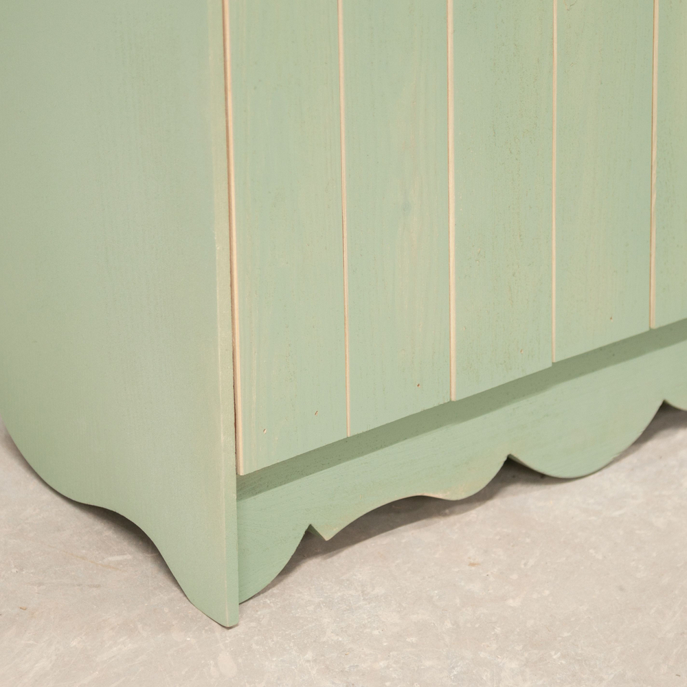 Шкаф навесной Прованс 2 ящика для кухни и ванной из массива сосны, эвкалиптовый