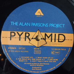 Винтажная виниловая пластинка LP The Alan Parsons Project Pyramid (Germany 1978)