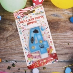 Свеча для торта Цифра Счастливый день «4» 6 см