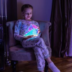 ULD-R507 3АА DIAMOND Светильник декоративный Брильянт. на батарейках 3AA не в-к. 100 светодиодов Белый свет. Цвет корпуса радужный. TM Uniel