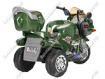Детский трехколесный электромотоцикл "MalinaBay HT-99631" зеленый