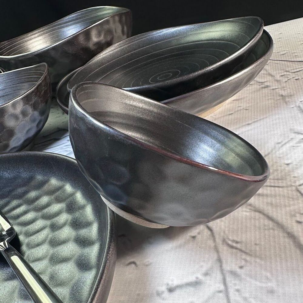 Lenardi 205-668 Набор из 6 салатников 11,5см ROCA в под.уп.(х12)Фарфор