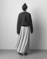 Юбка One Two Silk A-line Silver