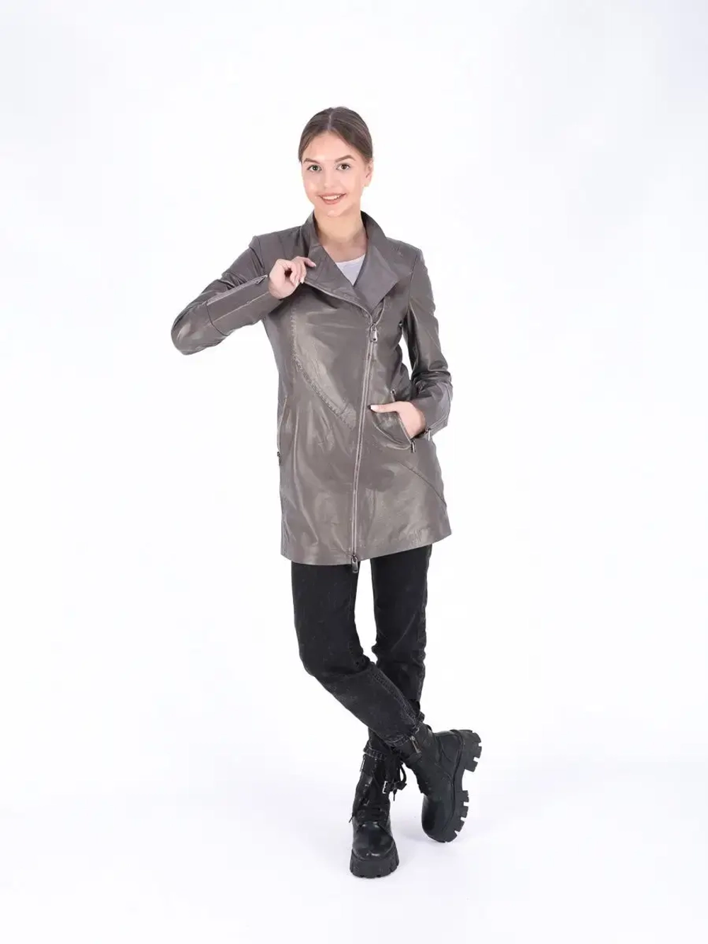 Плащ женский натуральная кожа, Турция