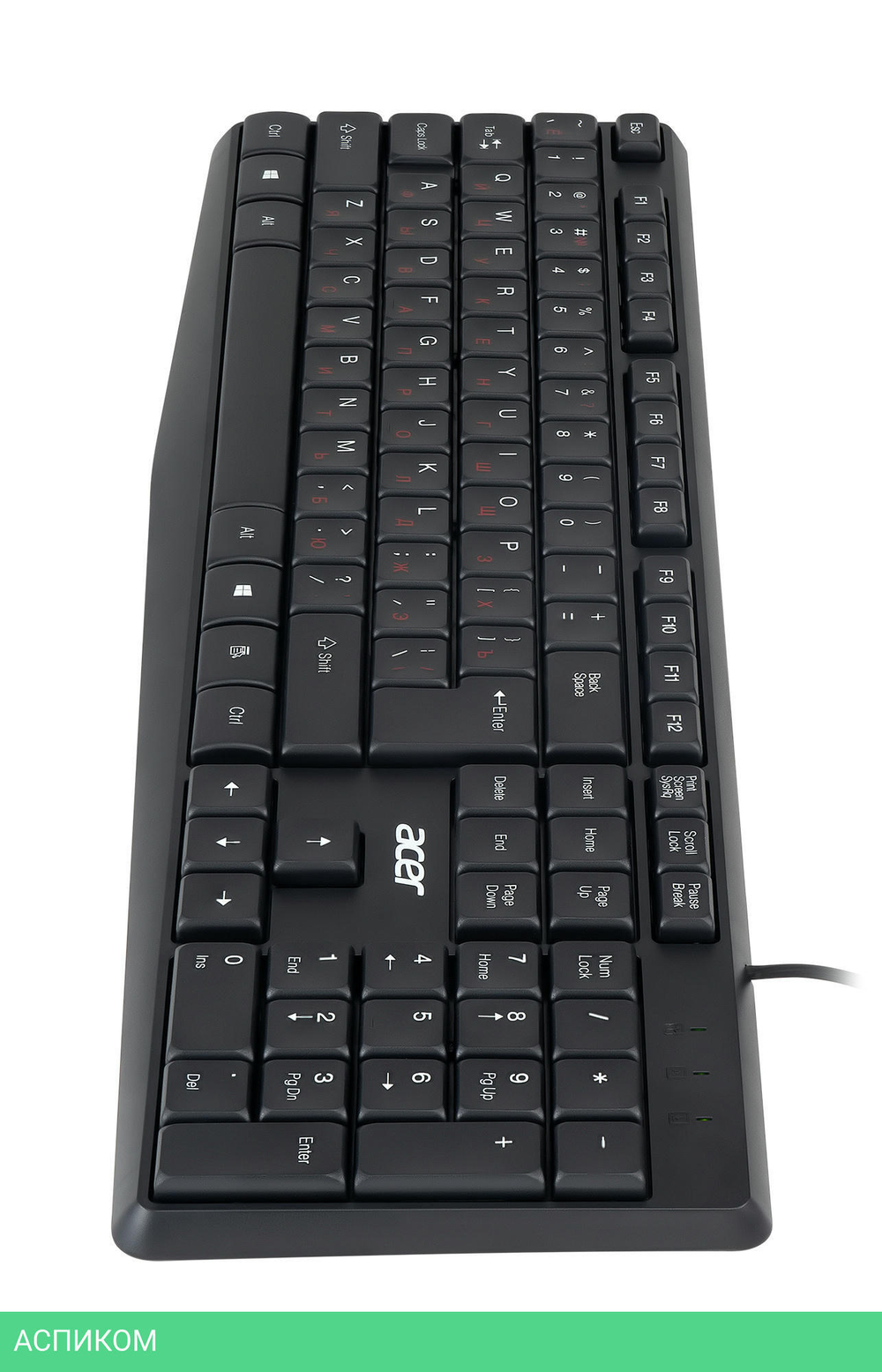 Клавиатура Acer OKW121 черный (ZL.KBDEE.00B)