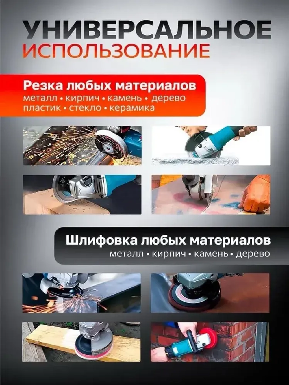 Болгарка аккумуляторная, УШМ 125 мм, полный