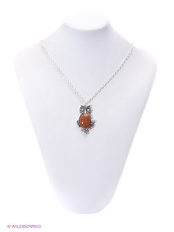 "Бубук" подвеска в серебряном покрытии из коллекции "Bubo" от Jenavi с замком карабин