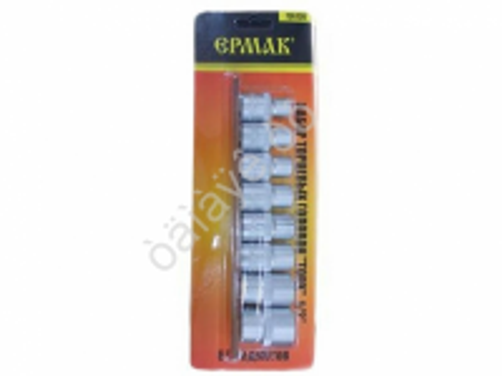 Набор головок   8пр  ЕРМАК TORX (E10-E24)  736150