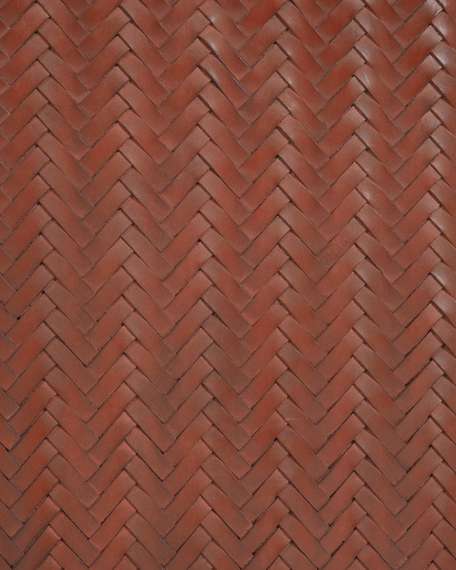 Изголовье подвесное Natesa из массива тика и кожи 163x60 см