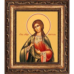 Анатолия Римская мученица. Икона на холсте.