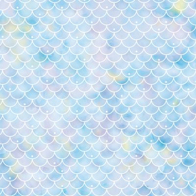 Sparkling Mermaid Scales. Пастельная чешуя русалки