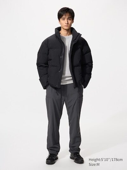 UNIQLO Бесшовный пуховик, черный