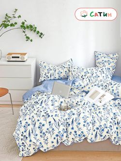 Наволочка комплект 2 шт сатин Milky Garden "Sollia" 70x70 см на молнии