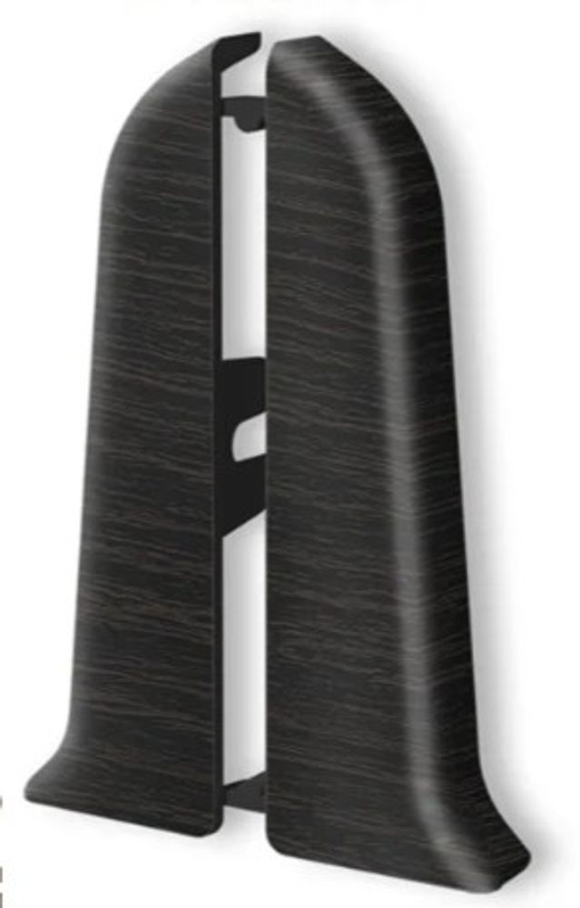 Торцевые (пара) для плинтуса 70мм "Идеал Классик", 302 Венге черный