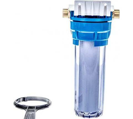 Магистральный фильтр Гейзер-1П прозр.10" 3/4"