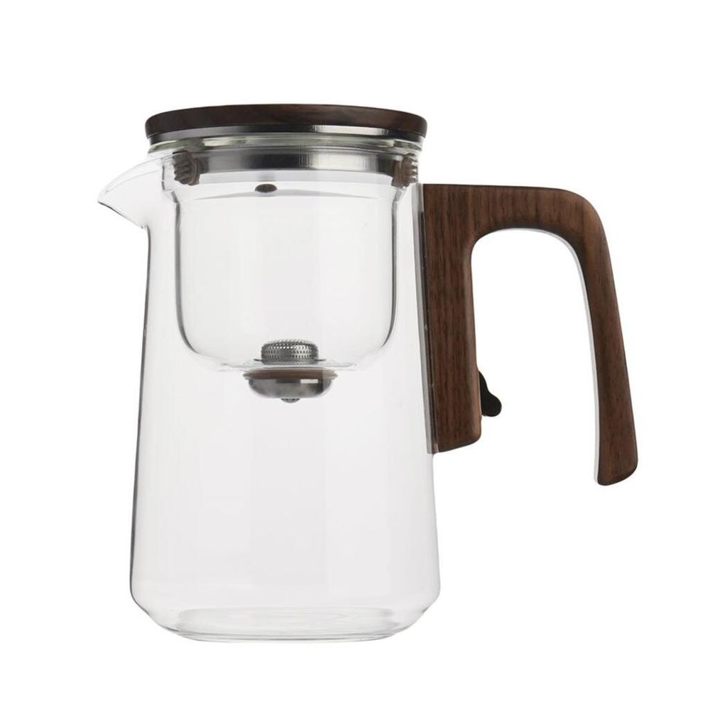 Чайник 630 мл с фильтром типод Гунфу d 10/8,9 см h16 см курковый магнитный слив термостекло Barbossa