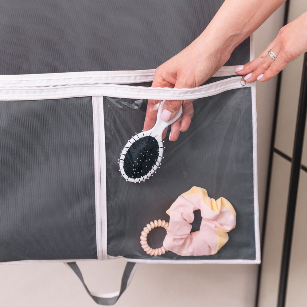 Детский чехол с карманами 110х50. Без принта