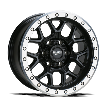Диск колёсный литой BLACK MUD M510 R17 8,5 ET0 Matte Black / Machined Lip