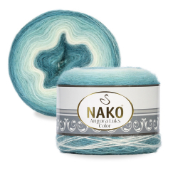 Пряжа Angora Luks Color, 150г, 810м, 80%акрил,15%шерсть, 5%мохер (цена за 1шт)