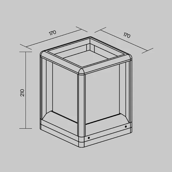 Ландшафтный светильник Трим / Trim E27x1 15Вт IP 65 Outdoor o455fl-01gf1