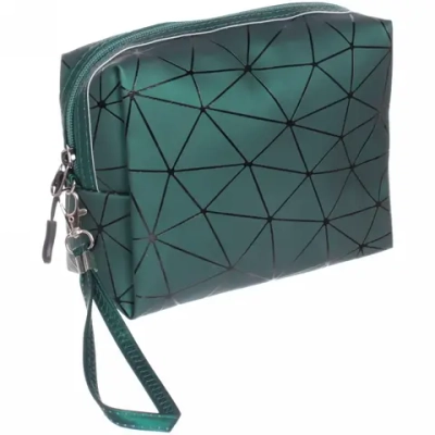 Косметичка прямоугольная «Women secret», цвет зеленый, 18*13*8см