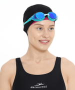 Шапочка для плавания Duplo Black/Raspberry, полиамид, для длинных волос
