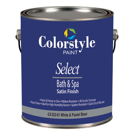 CS322-01. COLORSTYLE / Benjamin Moore SELECT BATH AND SPA SATIN FINISH . Акриловая краска-эмаль для кухни и ванной комнаты