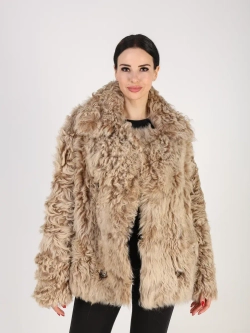Дубленка зимняя шуба натуральная короткая