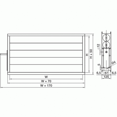 Воздушный клапан DRr 400x200