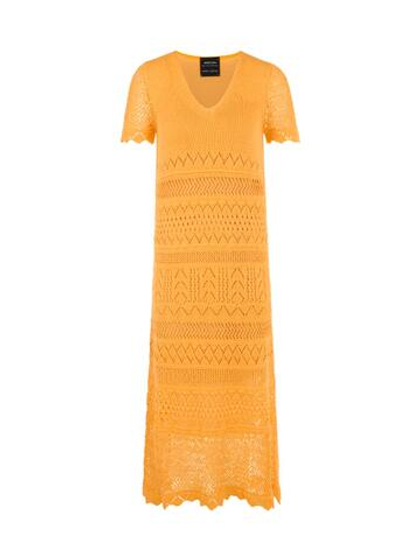 Marc Cain Платье из хлопка фантазийной вязки