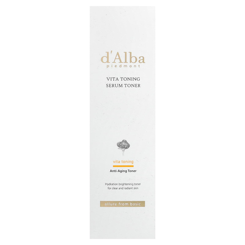 d'Alba, Vita Toning, сыворотка и тоник, 180 мл (6,08 жидк. унции)
