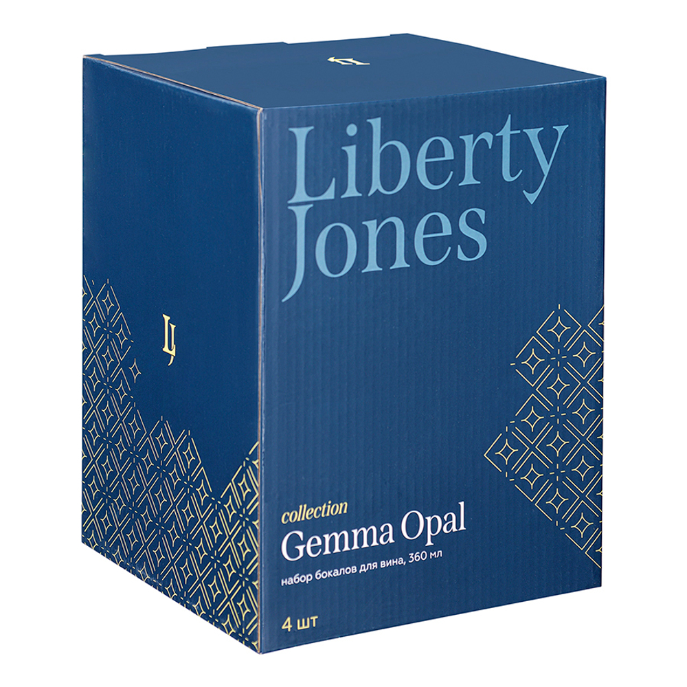Набор бокалов для вина gemma opal, 360 мл, 4 шт.