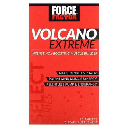 Оксид азота Force Factor, Volcano Extreme, средство для интенсивного наращивания мышечной массы, 90 таблеток