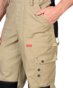 Костюм Nerss-Вест-Ворк куртка кор., п/к песочный с черным пл. 275 г/кв.м