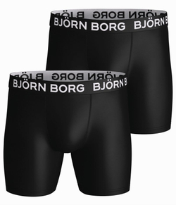 Мужские боксеры спортивные Björn Borg Performance Boxer 2P - black