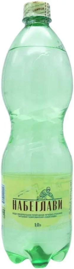 Вода газированная Набеглави минеральная, лечебно-столовая, 1 л