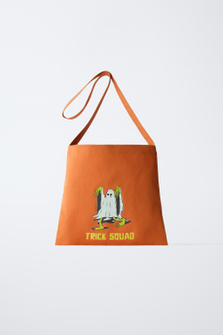 ZARA СУМКА ДЛЯ КОНФЕТ HALLOWEEN, ОРАНЖЕВЫЙ