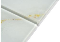 Стол на тумбе Бугун 120(160)х80х77 белый / золото