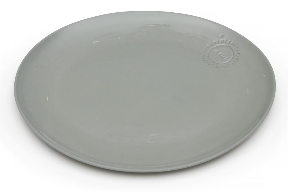 Тарелка Row Plate large Тарелка 280Х250 Feinedinge Серый