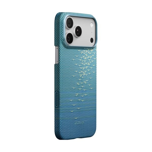 Чехол Pitaka Edge Case для iPhone 17 Pro Max, Лазурный | Lucid Blue